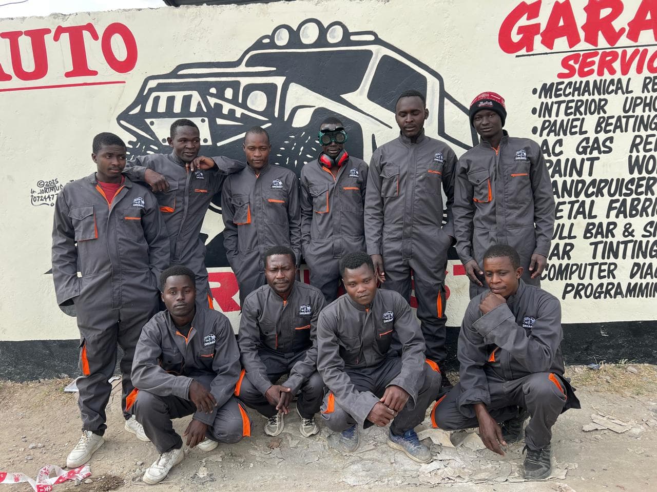 Lead Mechanic Team at DDrumist Auto Garage Nairobi